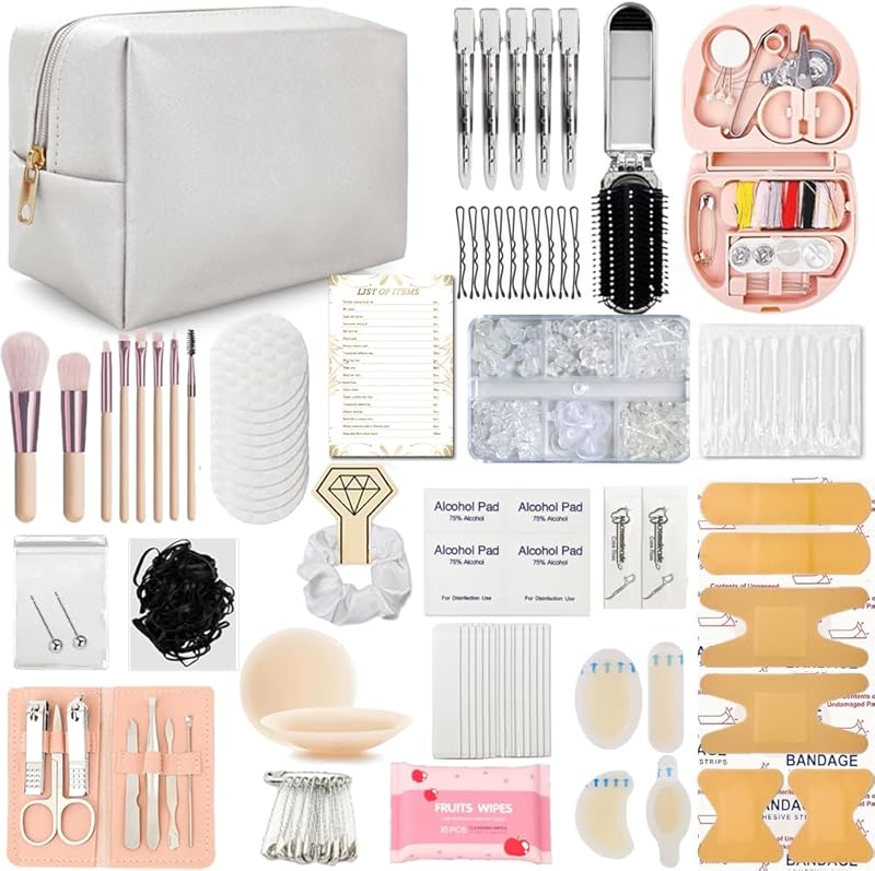 Mini Emergency Kit for Women, 50+ Bridal Suit Essentials
